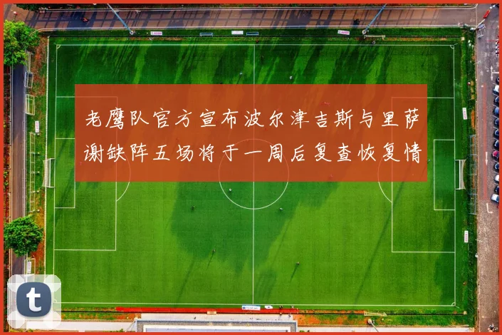 老鹰队官方宣布波尔津吉斯与里萨谢缺阵五场将于一周后复查恢复情况